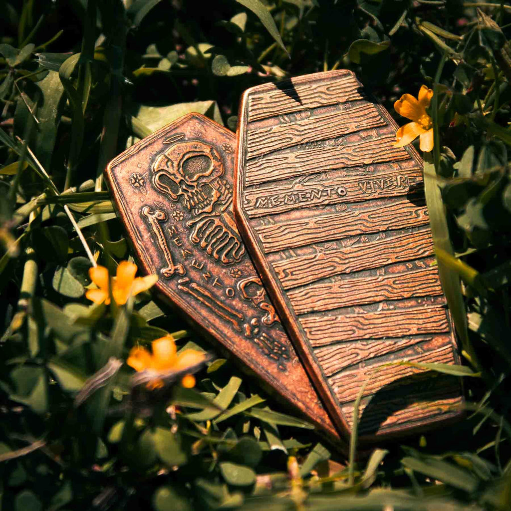 Coffin Memento Mori Memento Vivere Copper | Artwork | Wiccan Center