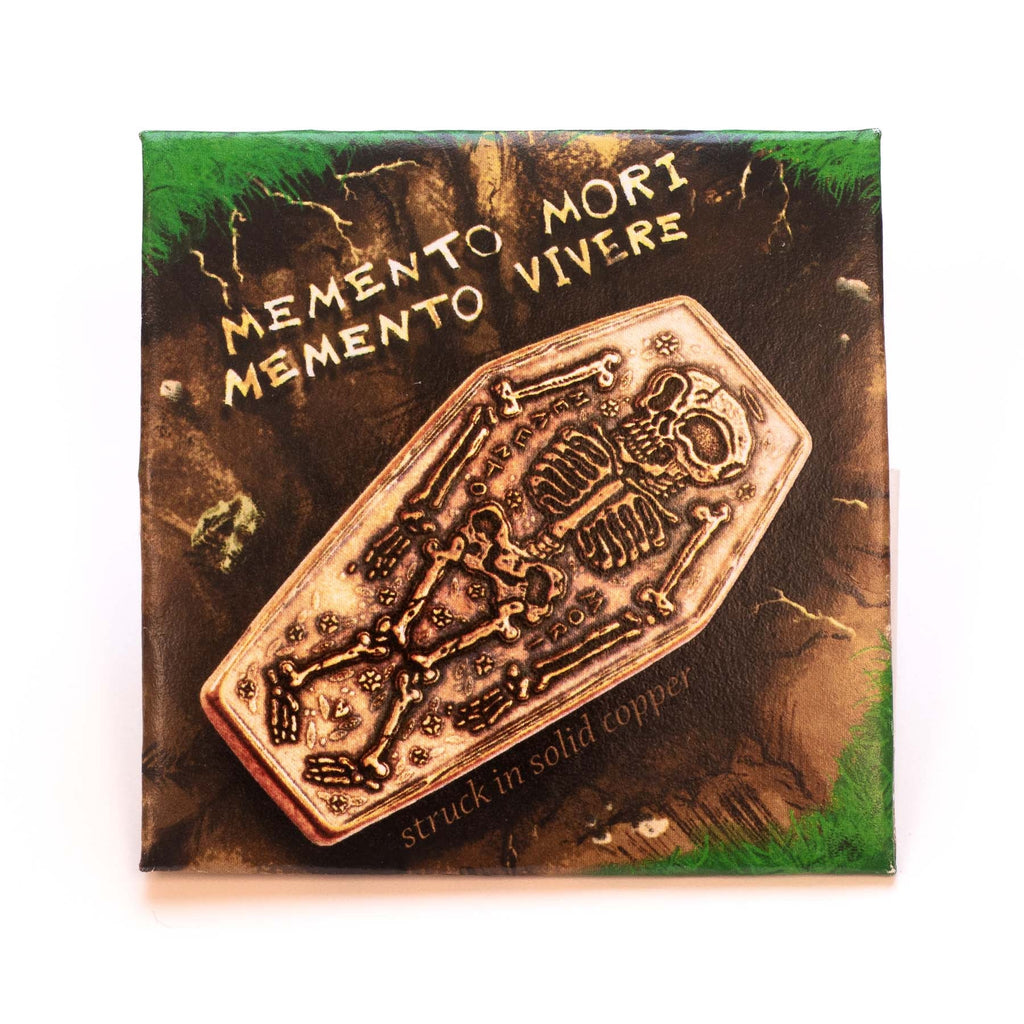 Coffin Memento Mori Memento Vivere Copper | Artwork | Wiccan Center