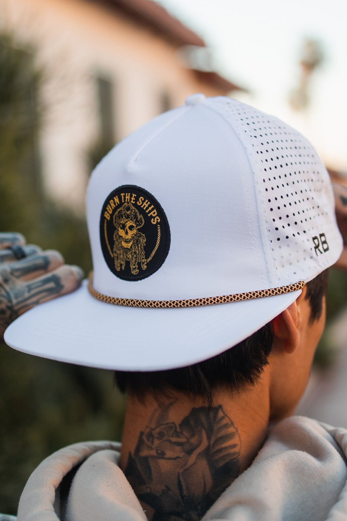 Burn The Ships WHITEOUT Snapback | hat | Wiccan Center