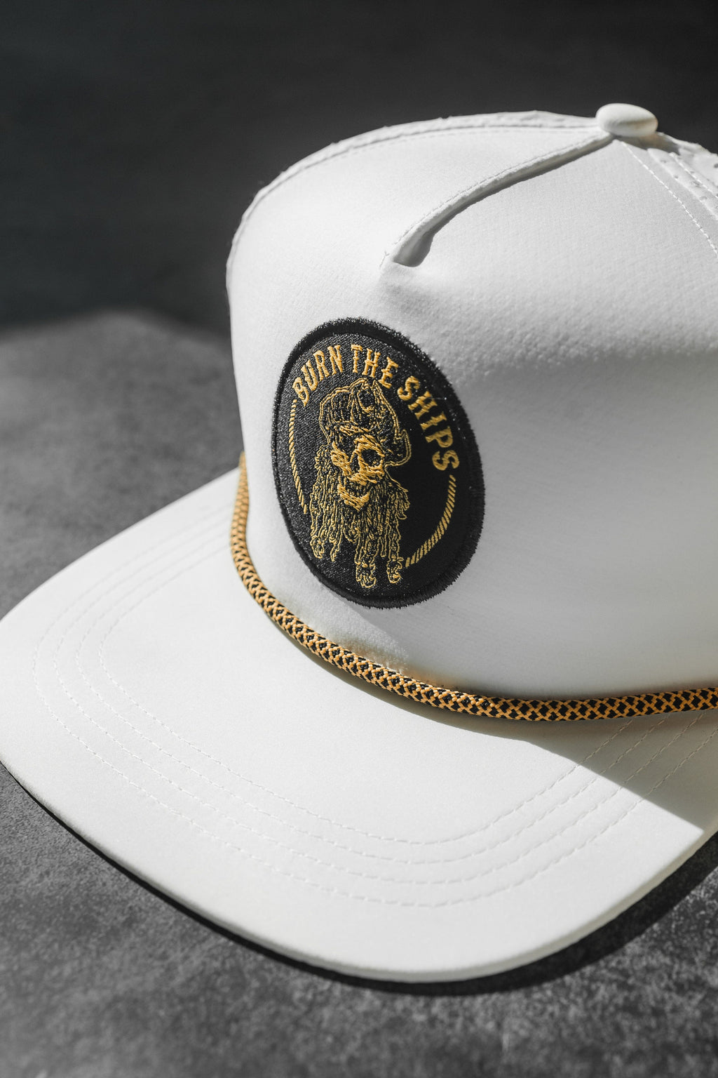 Burn The Ships WHITEOUT Snapback | hat | Wiccan Center