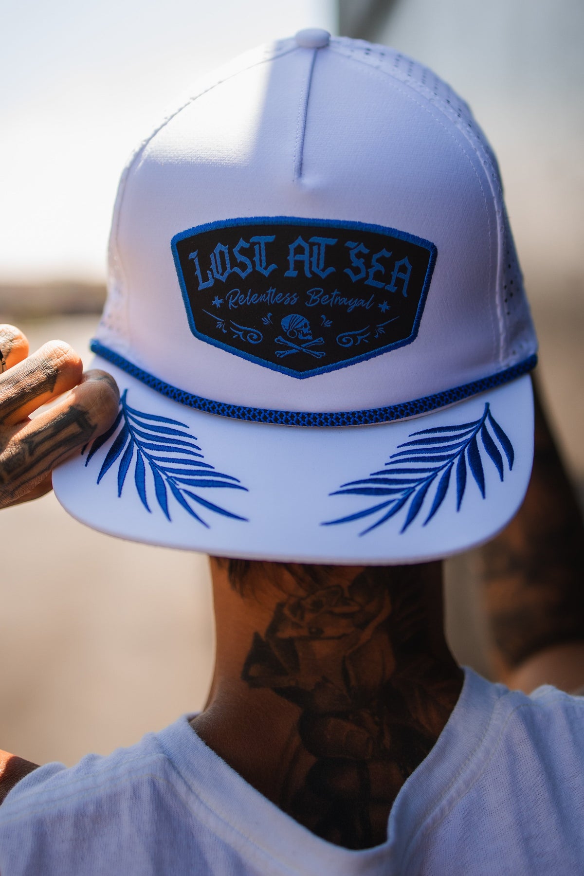 Lost At Sea WHITEOUT Snapback | | Wiccan Center