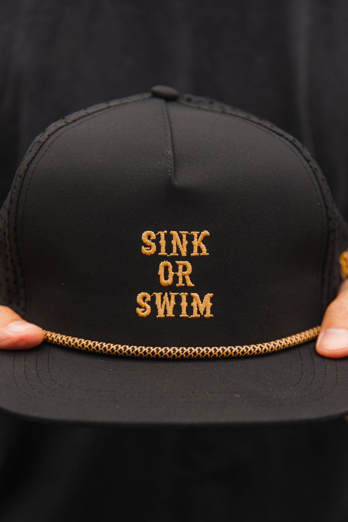Sink Or Swim BLACKOUT Snapback | hat | Wiccan Center