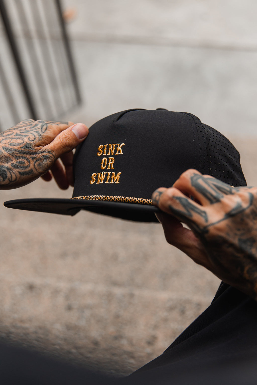 Sink Or Swim BLACKOUT Snapback | hat | Wiccan Center