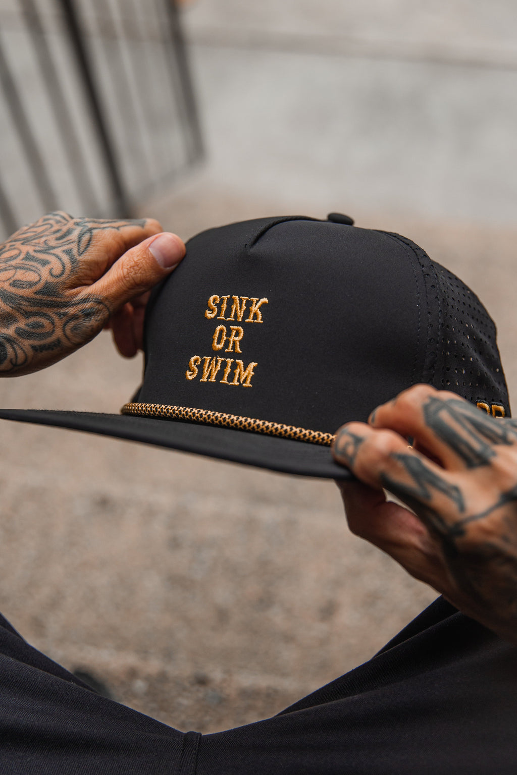 Sink Or Swim BLACKOUT Snapback | hat | Wiccan Center