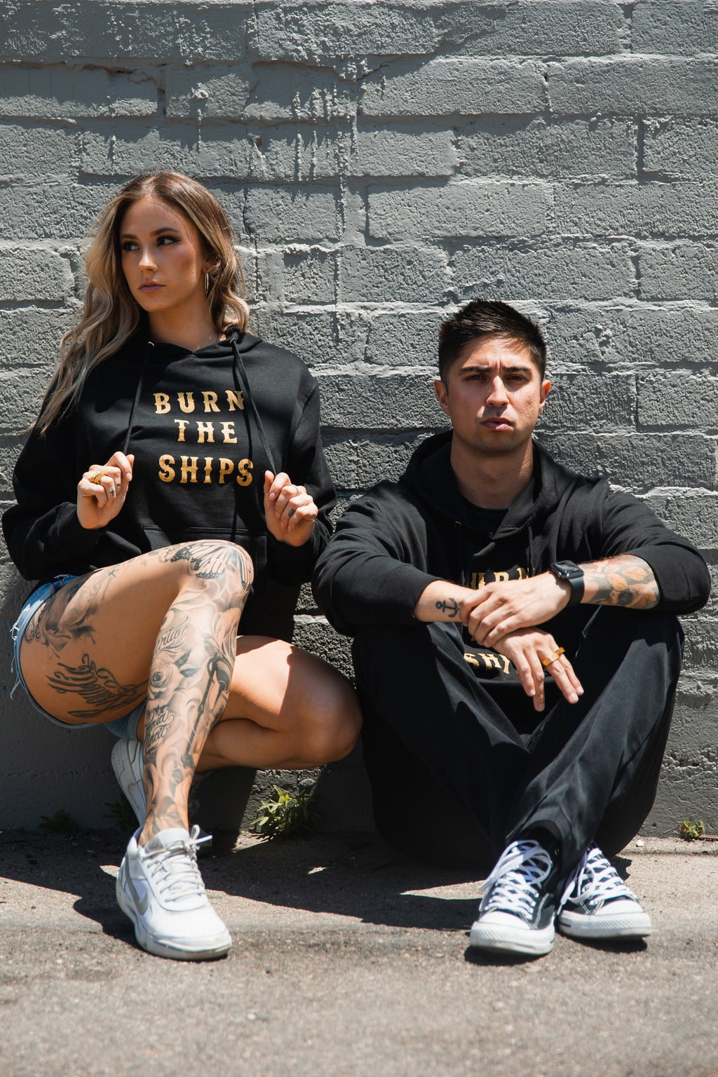 Burn The Ships Gold Foil Hoodie | | Wiccan Center