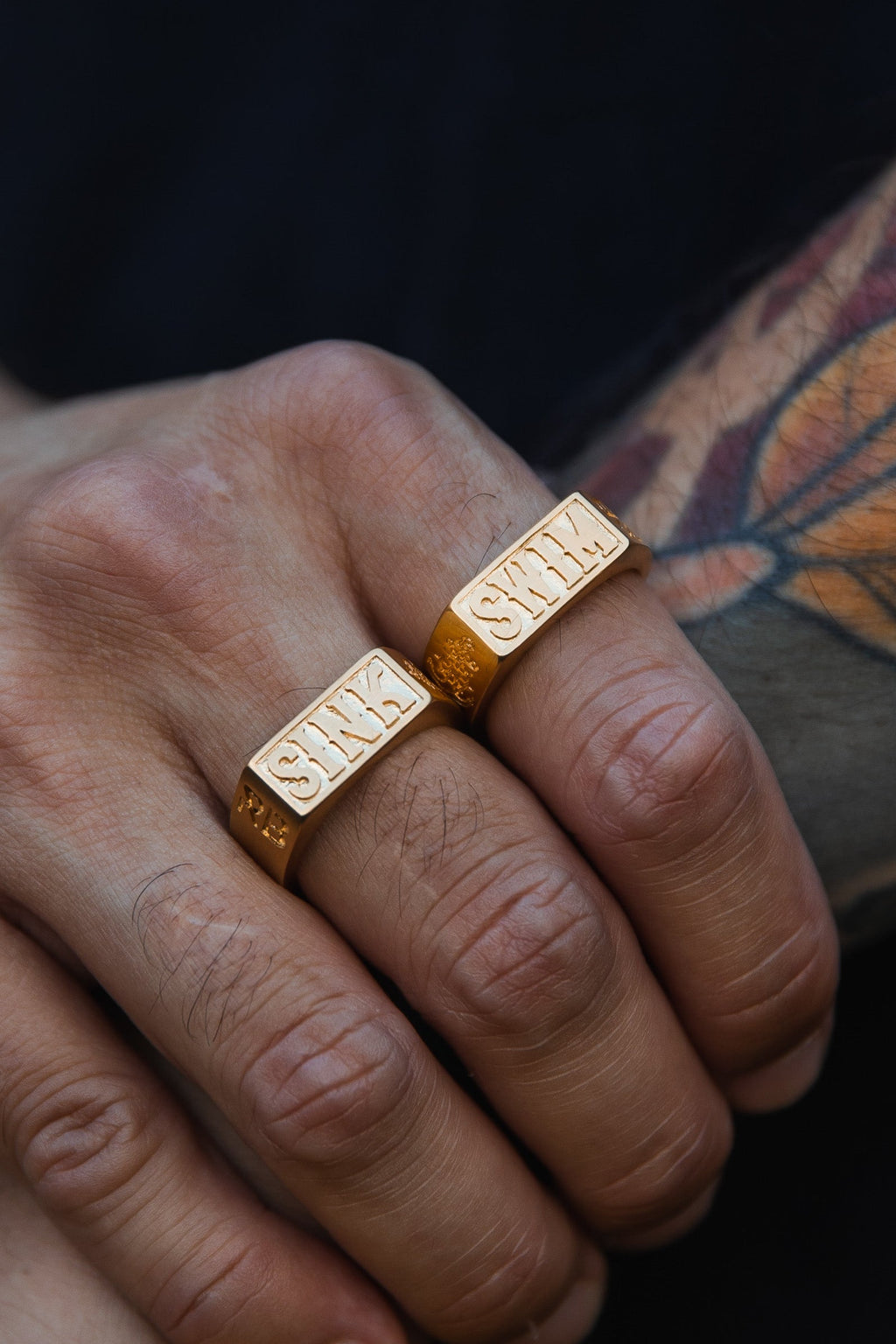 Gold Sink or Swim Rings | jewelry | Wiccan Center