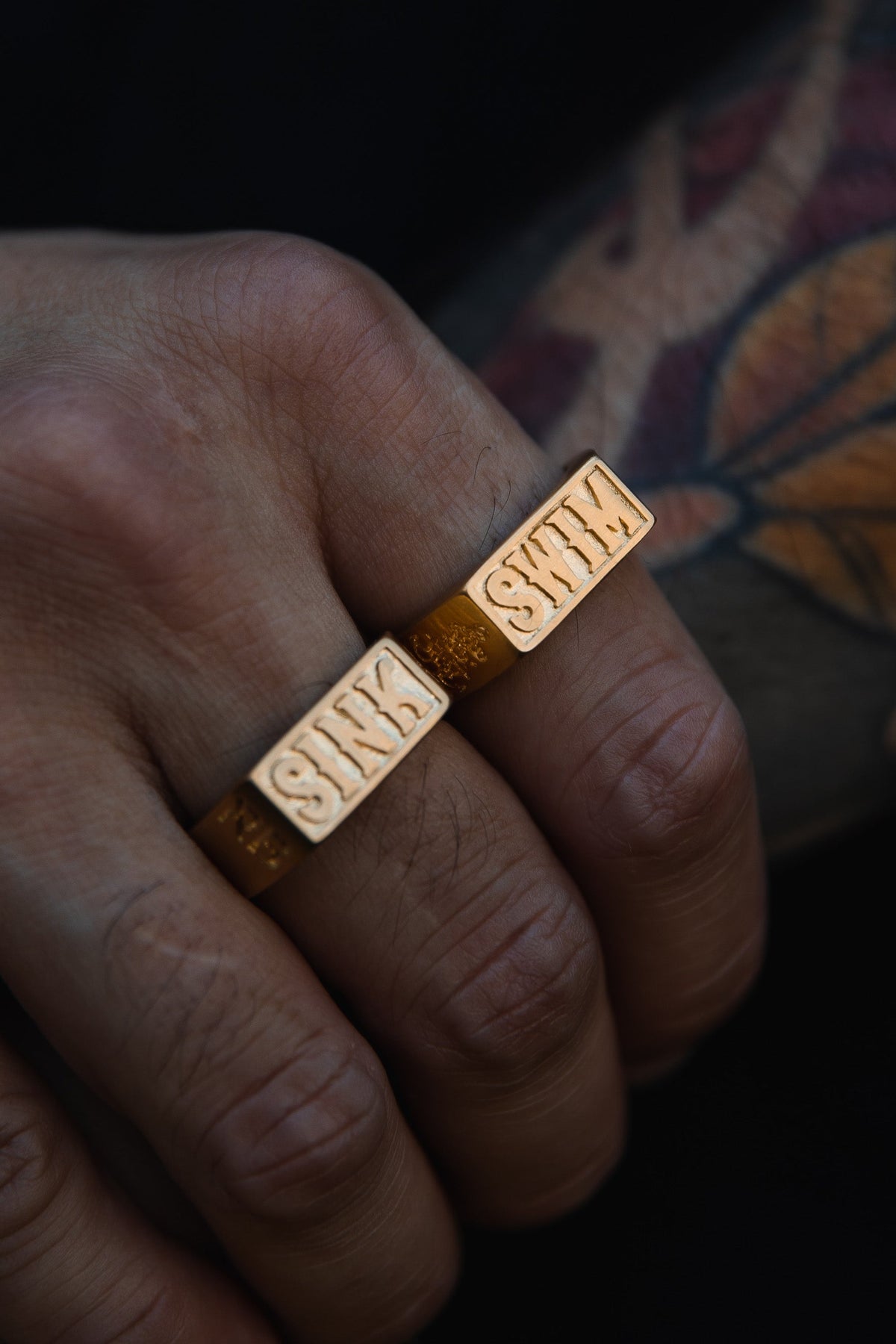 Gold Sink or Swim Rings | jewelry | Wiccan Center