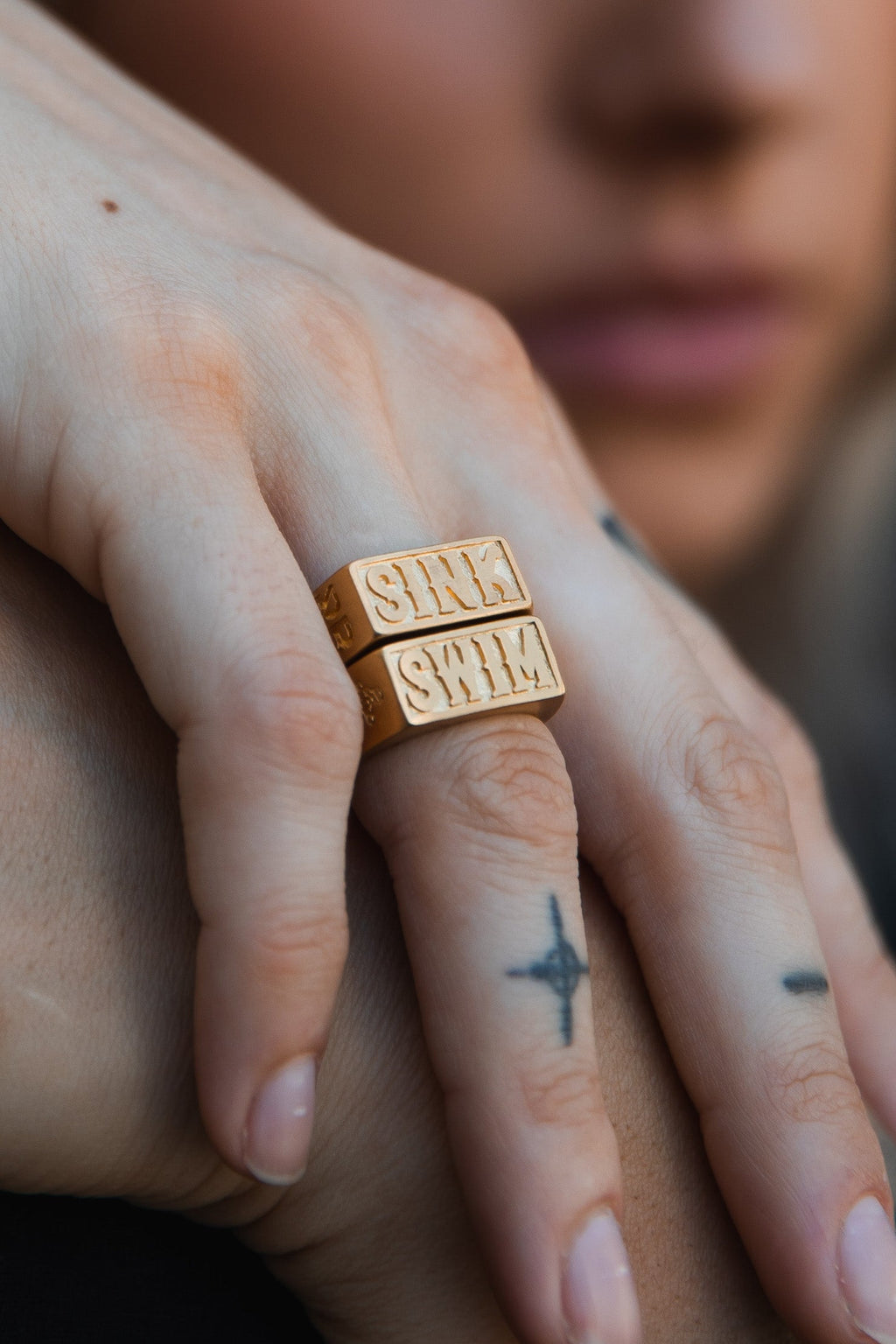 Gold Sink or Swim Rings | jewelry | Wiccan Center