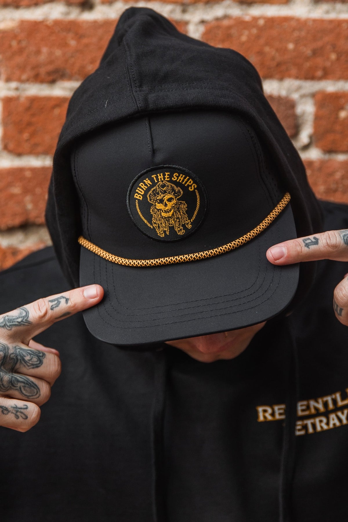 Burn The Ships BLACKOUT Snapback | hat | Wiccan Center
