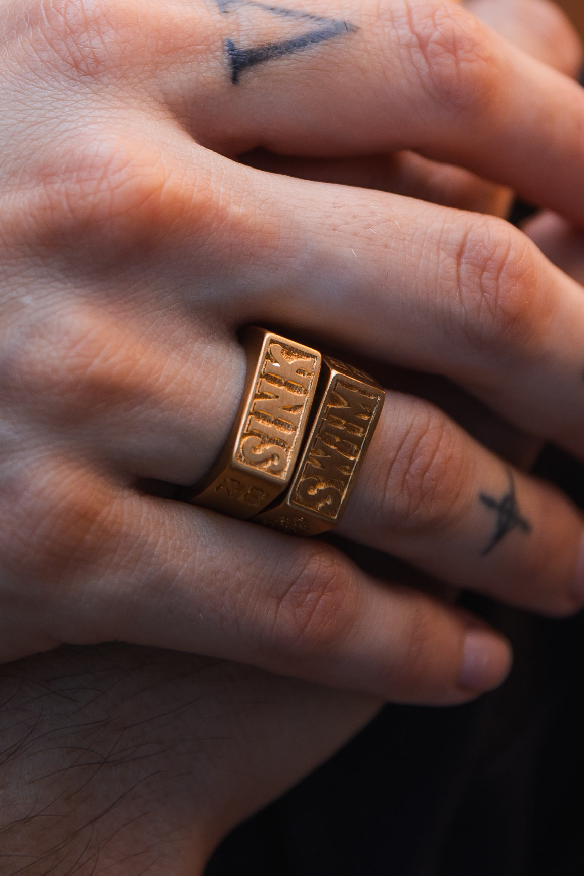 Gold Sink or Swim Rings | jewelry | Wiccan Center