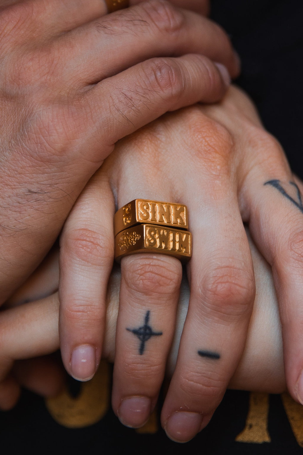 Gold Sink or Swim Rings | jewelry | Wiccan Center