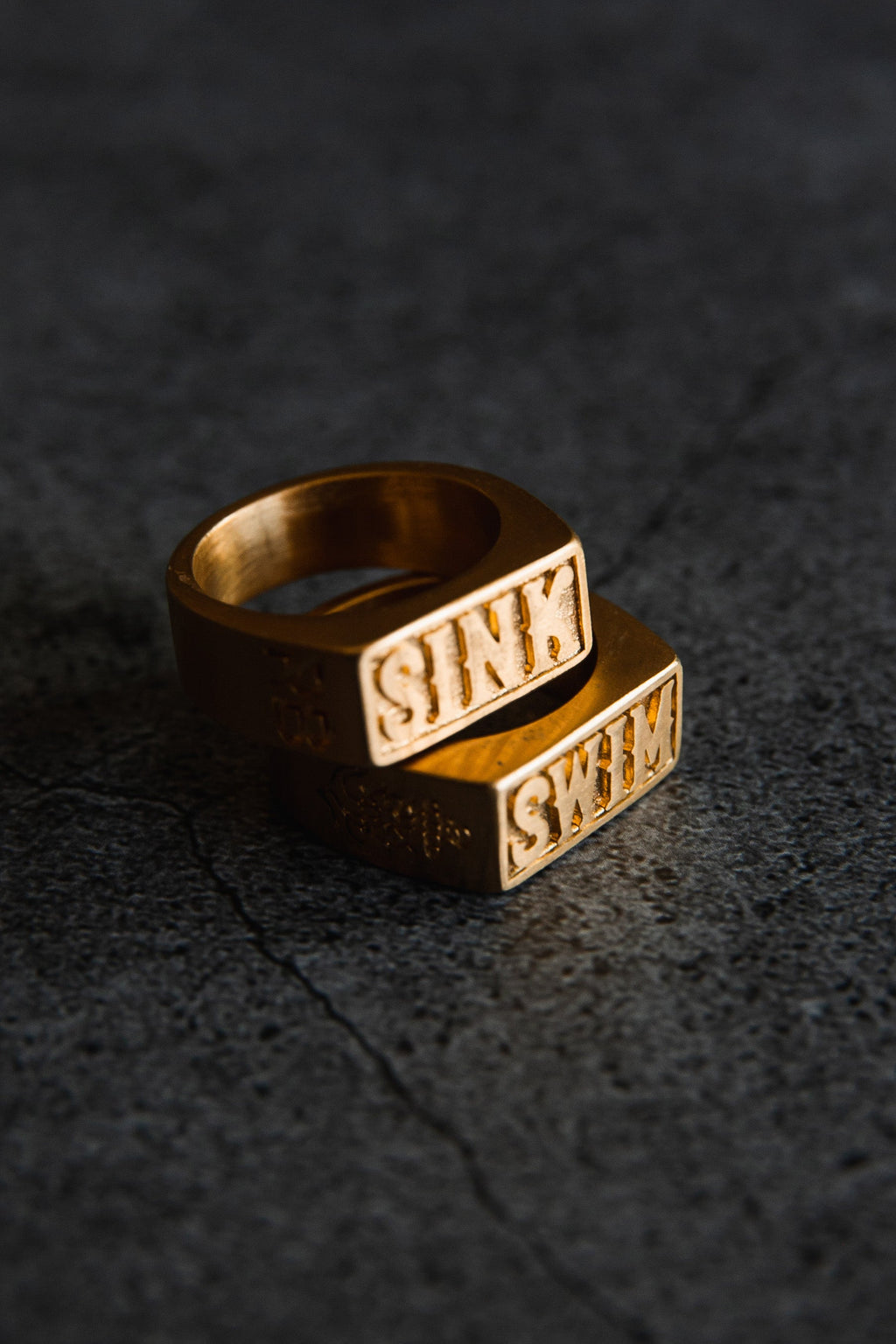 Gold Sink or Swim Rings | jewelry | Wiccan Center