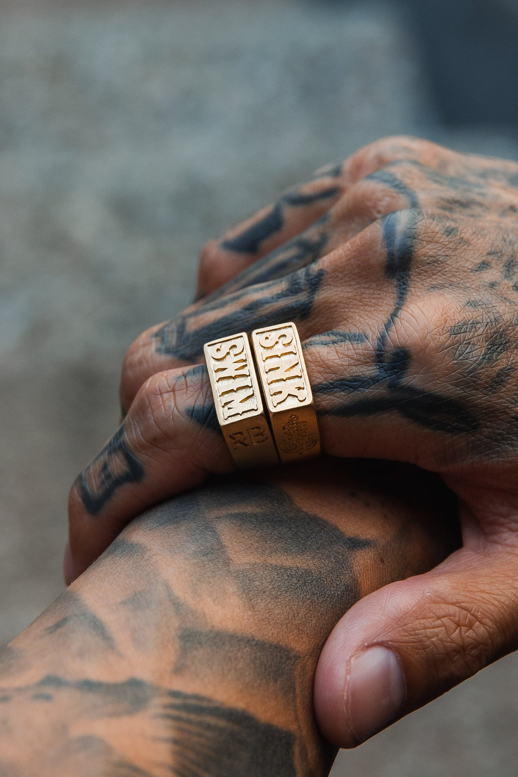 Gold Sink or Swim Rings | jewelry | Wiccan Center