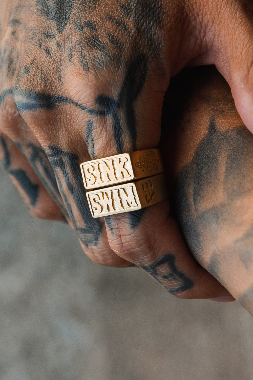 Gold Sink or Swim Rings | jewelry | Wiccan Center
