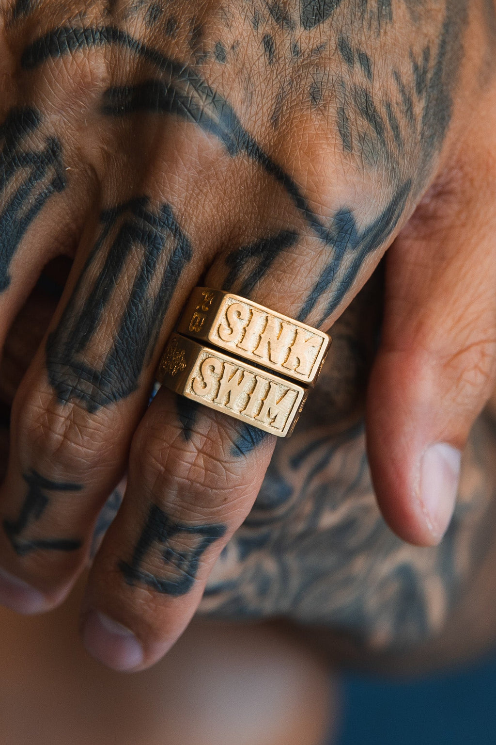 Gold Sink or Swim Rings | jewelry | Wiccan Center