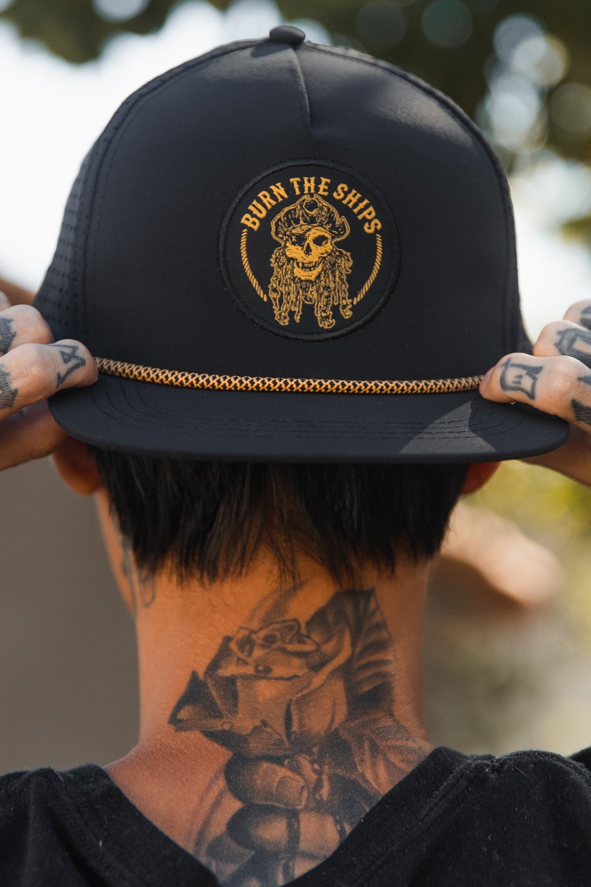 Burn The Ships BLACKOUT Snapback | hat | Wiccan Center