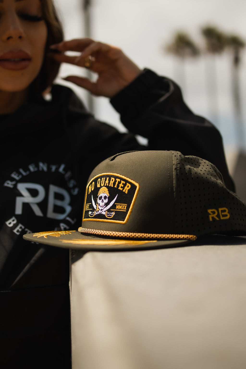 No Quarter Olive Snapback | hat | Wiccan Center