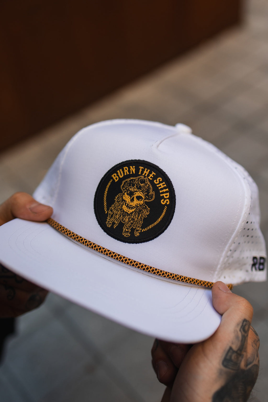 Burn The Ships WHITEOUT Snapback | hat | Wiccan Center