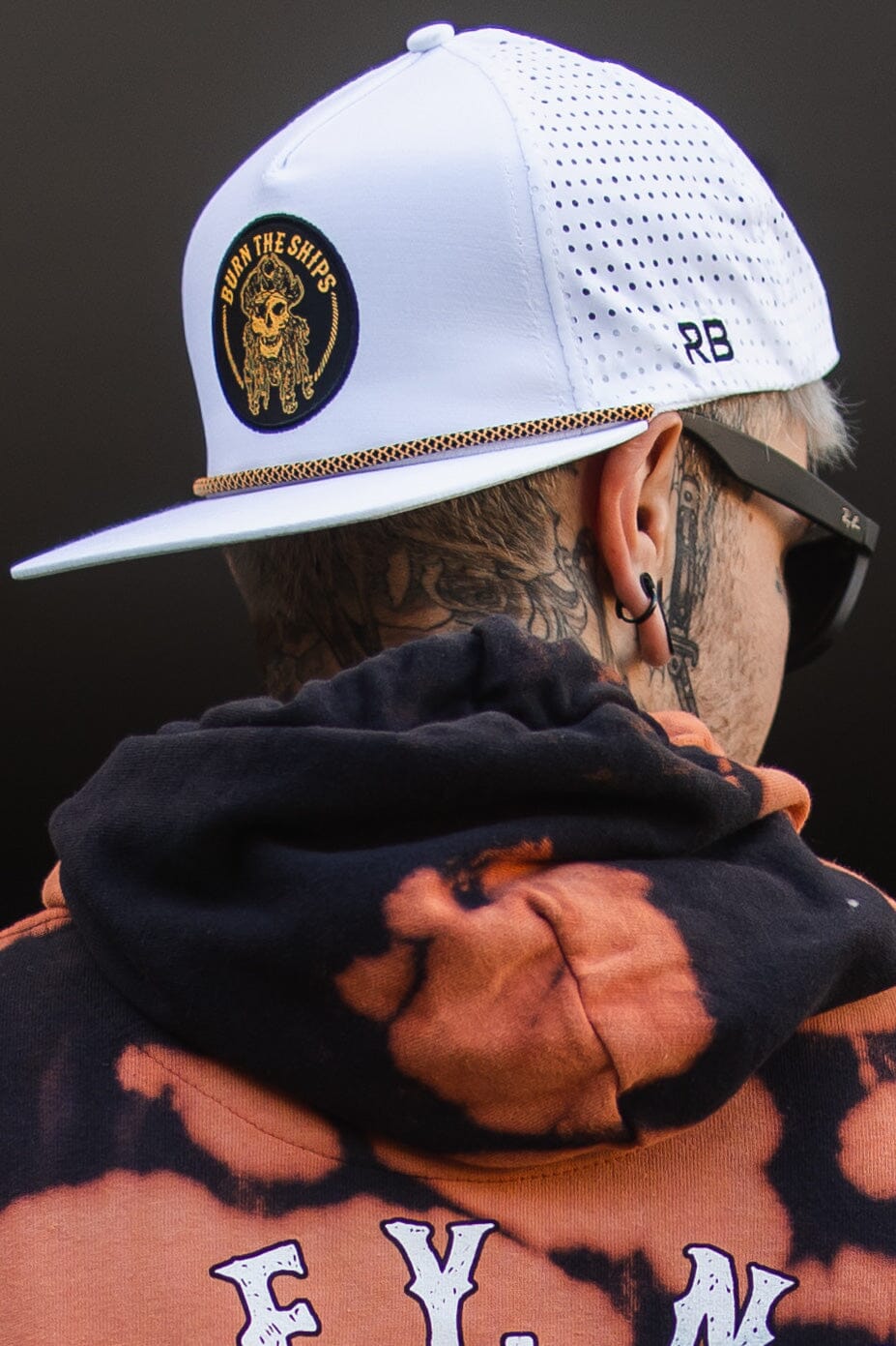 Burn The Ships WHITEOUT Snapback | hat | Wiccan Center