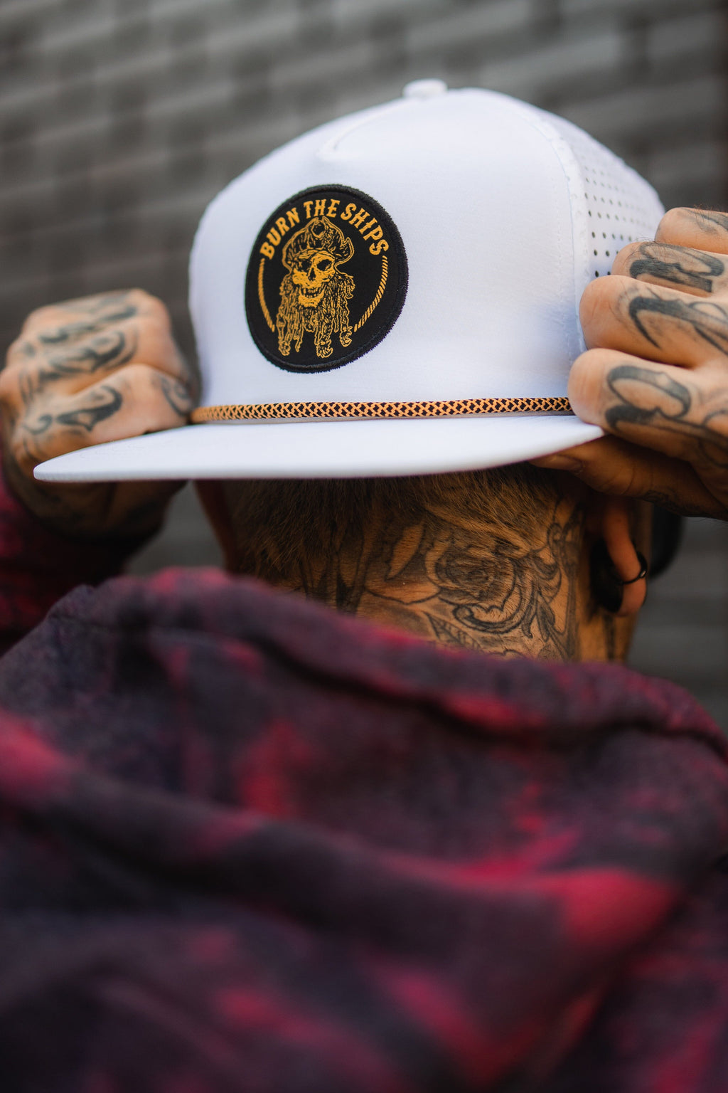 Burn The Ships WHITEOUT Snapback | hat | Wiccan Center