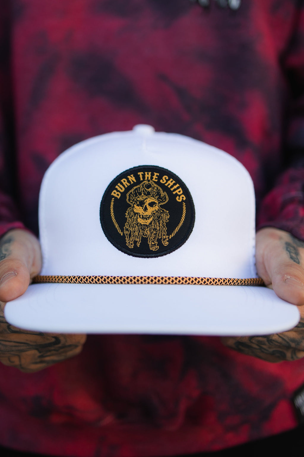 Burn The Ships WHITEOUT Snapback | hat | Wiccan Center