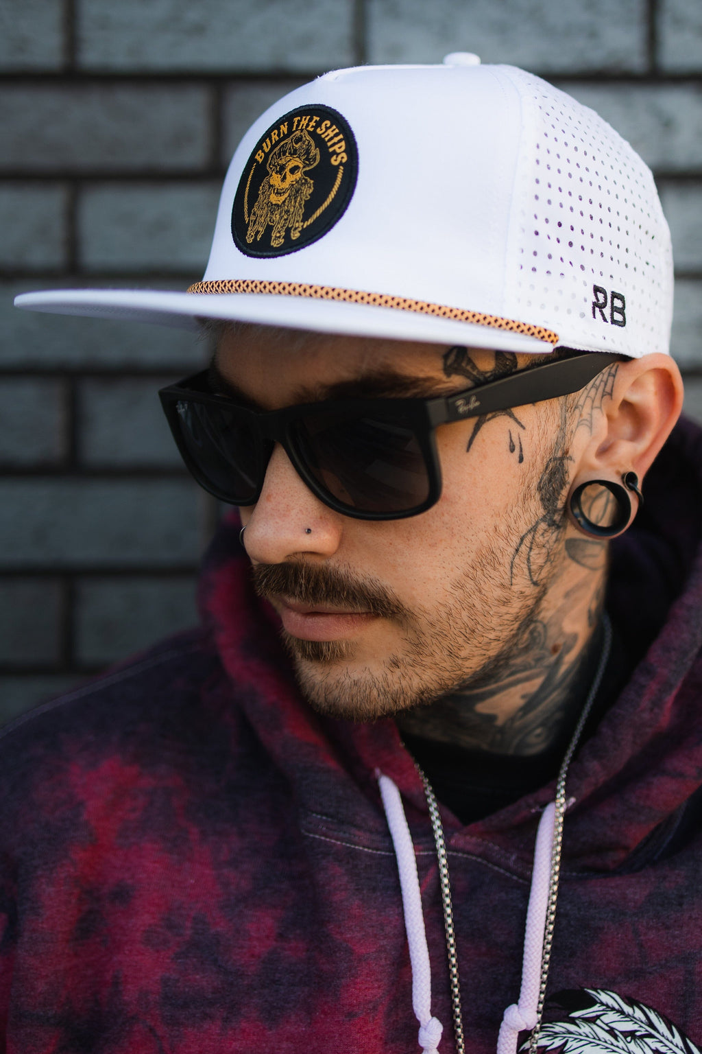 Burn The Ships WHITEOUT Snapback | hat | Wiccan Center