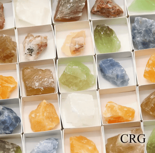35 Piece Flat - Assorted Calcite | | Wiccan Center