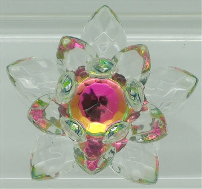 Crystal Lotus Flower - 20 mm (Select Color) | CRYSTAL GEM & STONE | Wiccan Center