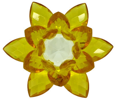 Crystal Lotus Flower - 20 mm (Select Color) | CRYSTAL GEM & STONE | Wiccan Center