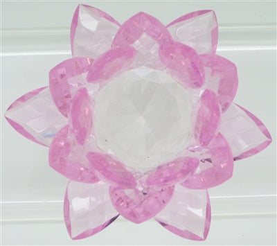Crystal Lotus Flower - 30 mm - Light Colors | CRYSTAL GEM & STONE | Wiccan Center