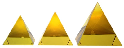 Crystal Pyramid 50mm (Glass) - Select Color | CRYSTAL GEM & STONE | Wiccan Center