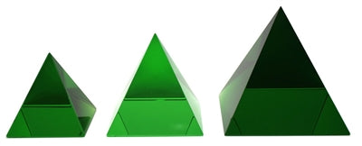 Crystal Pyramid 50mm (Glass) - Select Color | CRYSTAL GEM & STONE | Wiccan Center