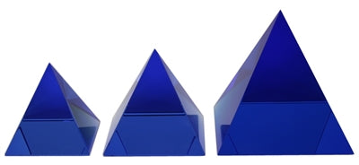 Crystal Pyramid 50mm (Glass) - Select Color | CRYSTAL GEM & STONE | Wiccan Center