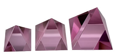 Crystal Pyramid 50mm (Glass) - Select Color | CRYSTAL GEM & STONE | Wiccan Center
