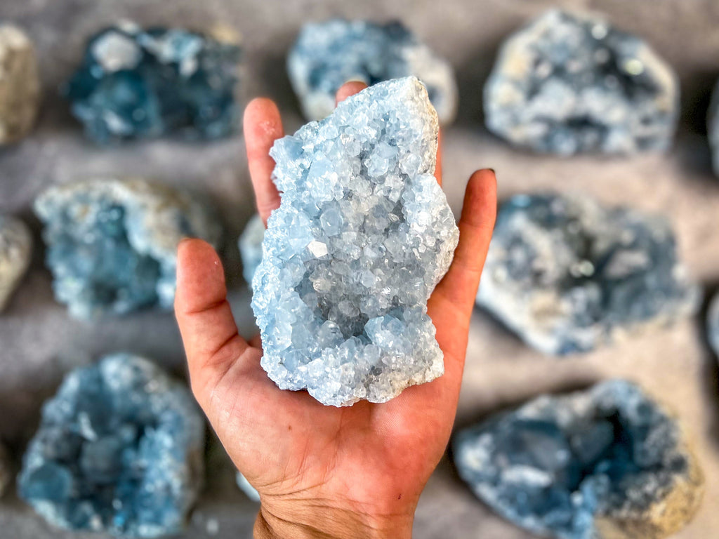 Large Ethically Sourced CELESTITE Clusters