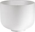 10" White-Frosted Crystal Singing Bowl, Note D4, Sacral Chakra | | Wiccan Center