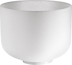 10" White-Frosted Crystal Singing Bowl, Note D4, Sacral Chakra | | Wiccan Center