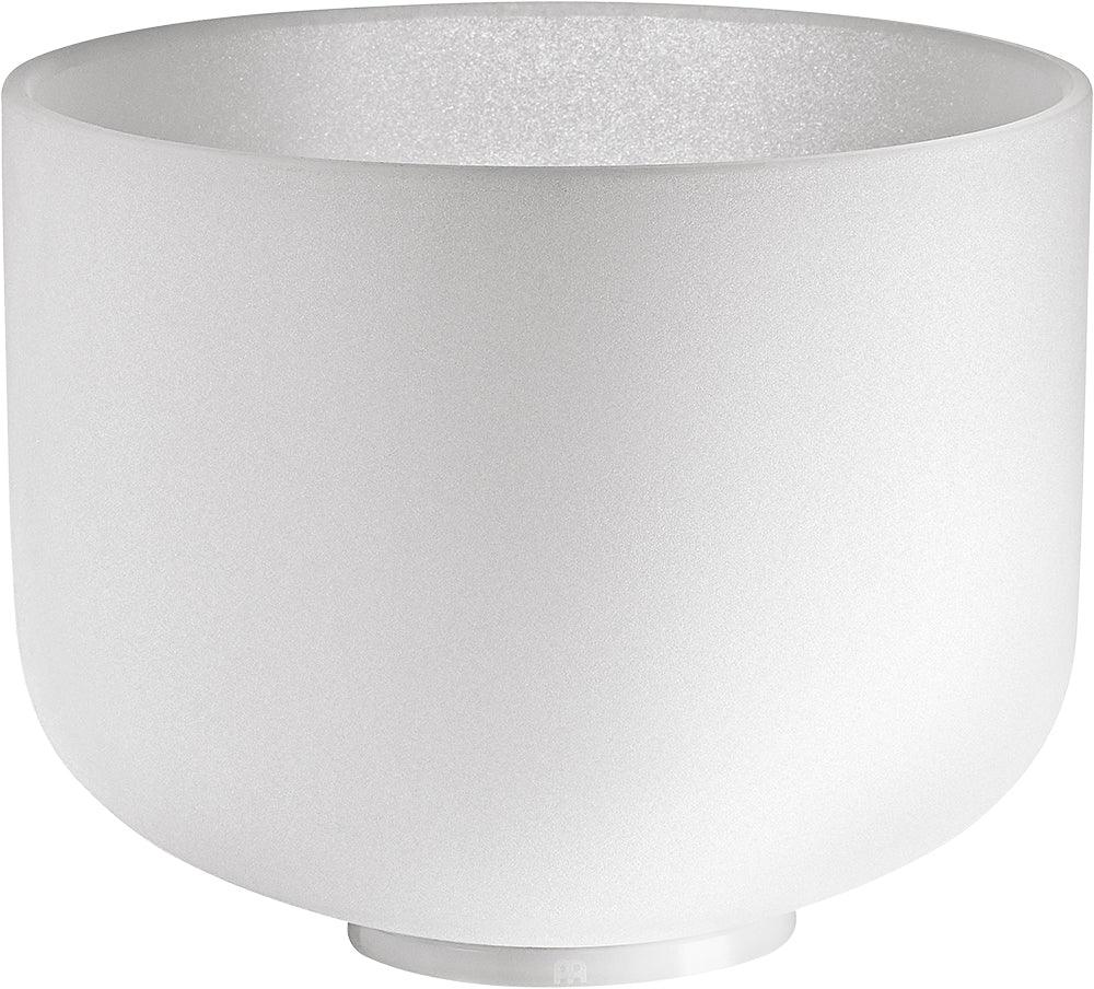 10" White-Frosted Crystal Singing Bowl, Note F4, Heart Chakra | | Wiccan Center