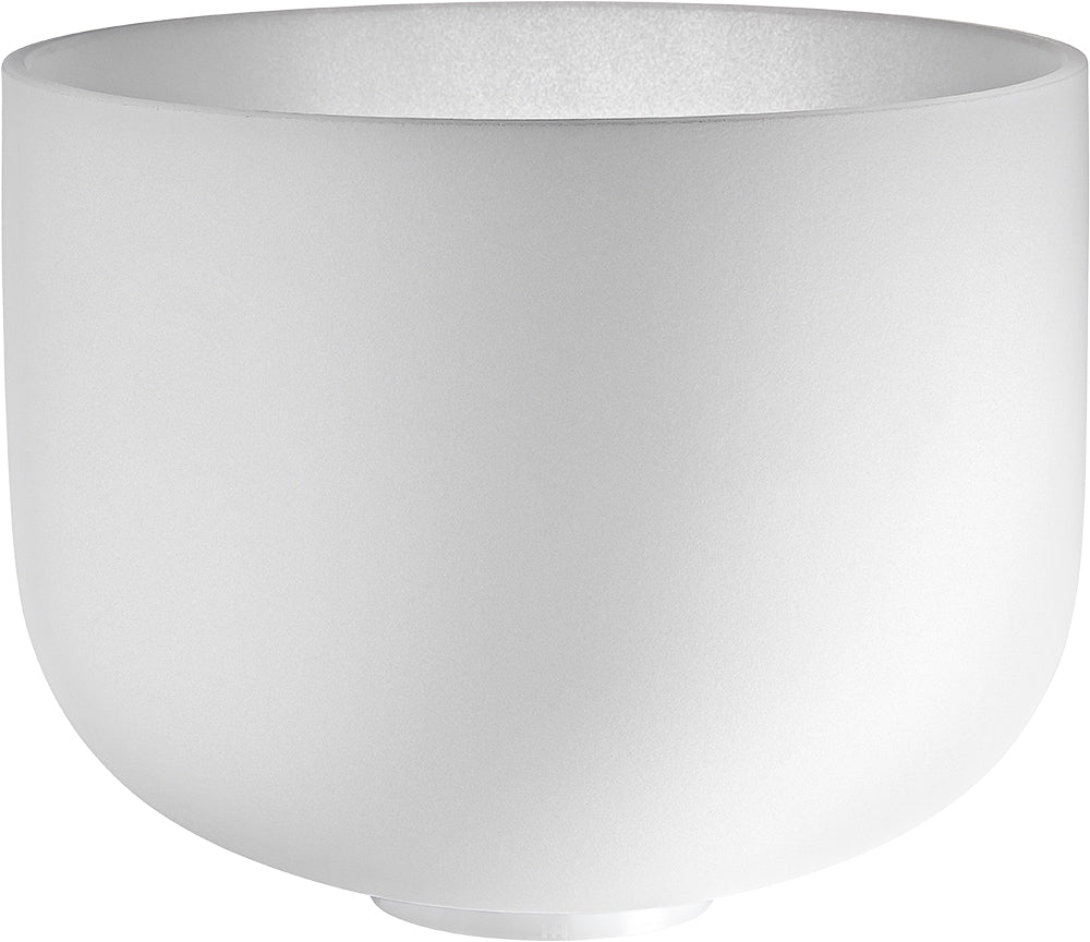 12" White-Frosted Crystal Singing Bowl, Note D4, Sacral Chakra | | Wiccan Center