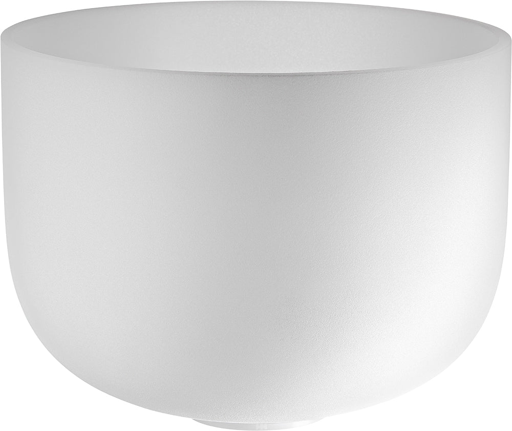13" White-Frosted Crystal Singing Bowl, Note D4, Sacral Chakra | | Wiccan Center