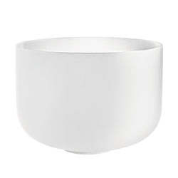 14" White-Frosted Crystal Singing Bowl, Note G3, Throat Chakra | | Wiccan Center