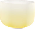 12" Color-Frosted Crystal Singing Bowl, Yellow, Note E4, Solar Plexus Chakra | | Wiccan Center