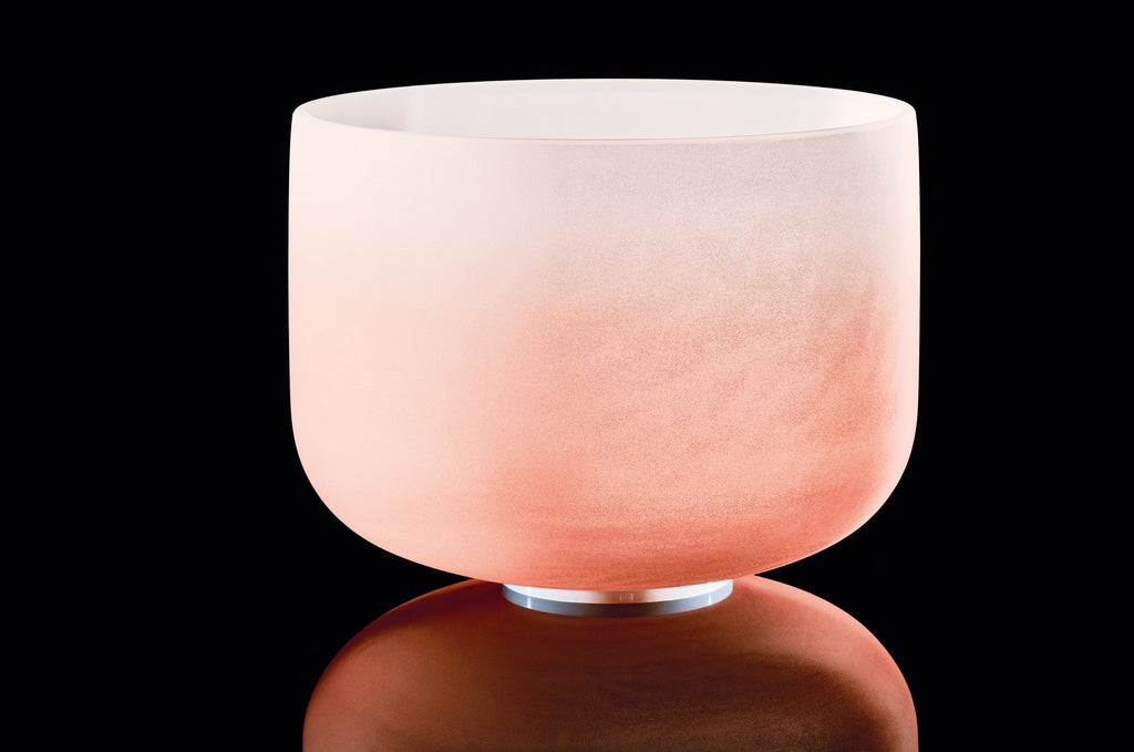 13" Color-Frosted Crystal Singing Bowl, Orange, Note D4, Sacral Chakra | | Wiccan Center