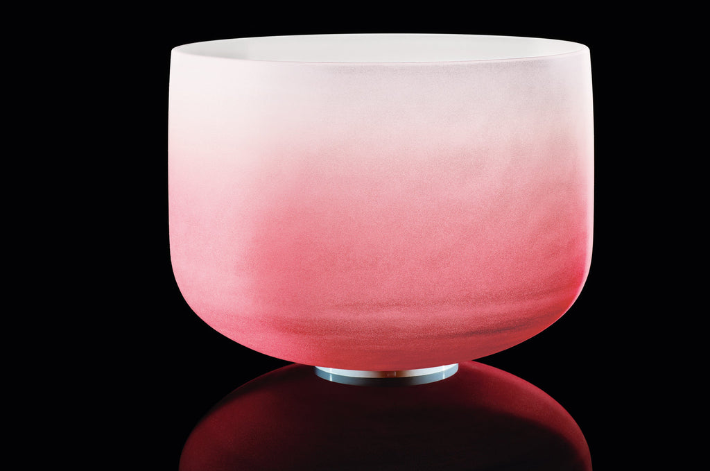 14" Color-Frosted Crystal Singing Bowl, Red, Note C4, Root Chakra | | Wiccan Center
