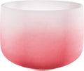 14" Color-Frosted Crystal Singing Bowl, Red, Note C4, Root Chakra | | Wiccan Center