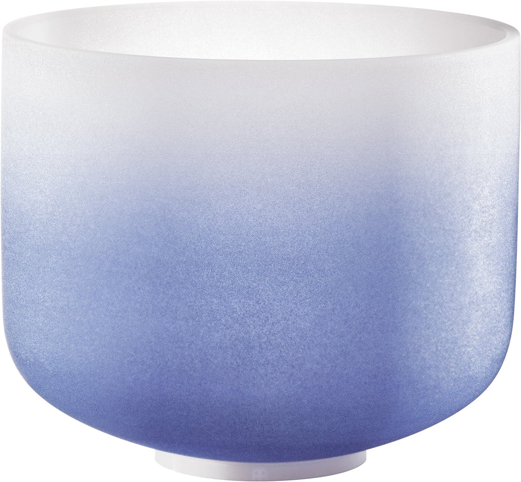 9" Color-Frosted Crystal Singing Bowl, Dark Blue, Note A4, Brow Chakra | | Wiccan Center