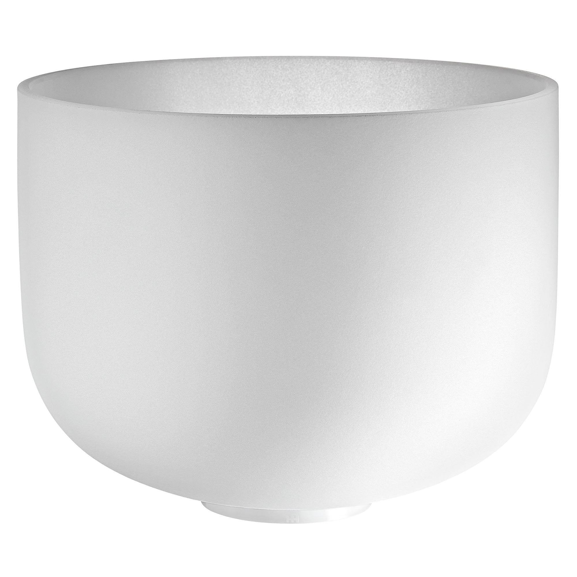 12" White-Frosted Crystal Singing Bowl, Note B3, Crown Chakra | | Wiccan Center
