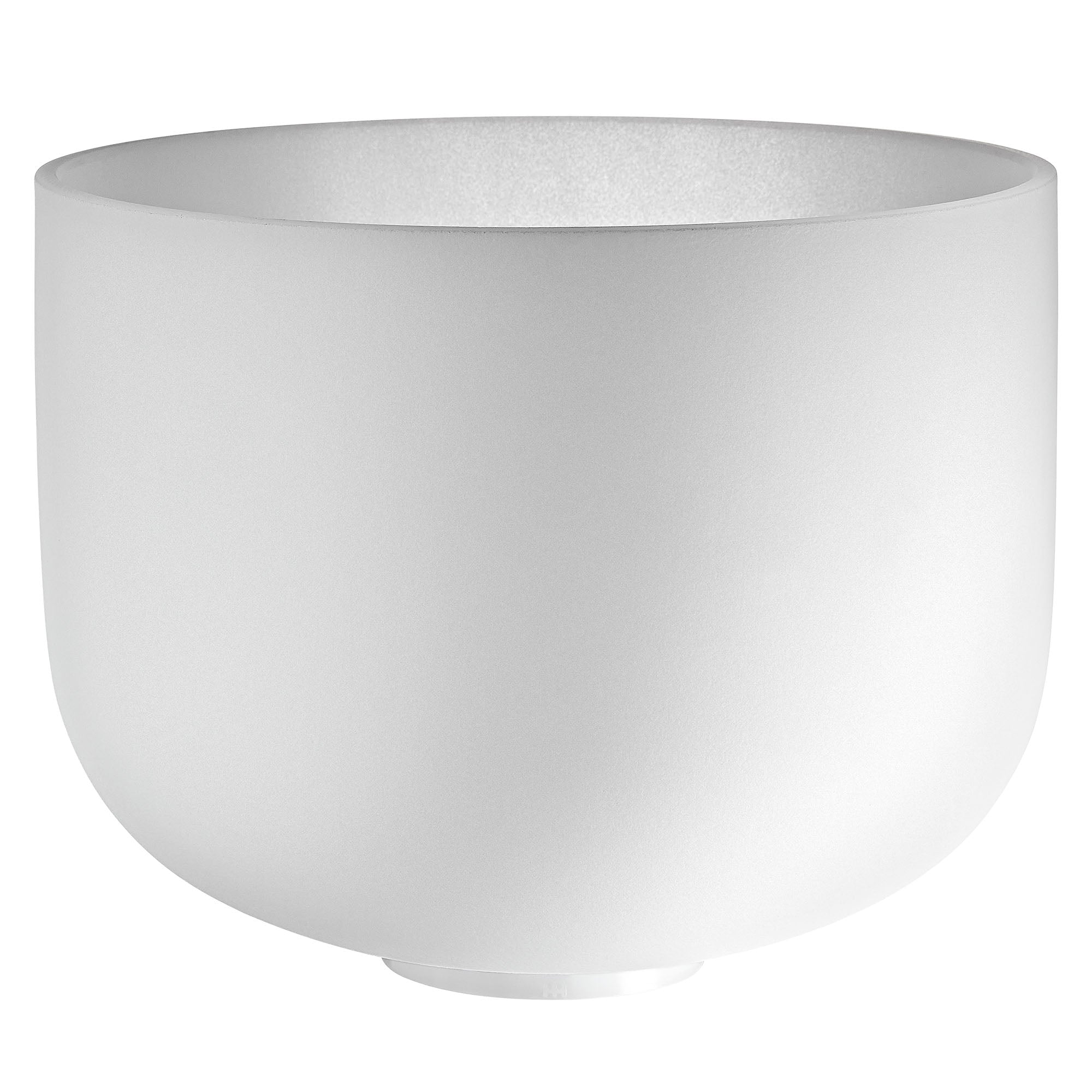 12" White-Frosted Crystal Singing Bowl, Note G3, Throat Chakra | | Wiccan Center