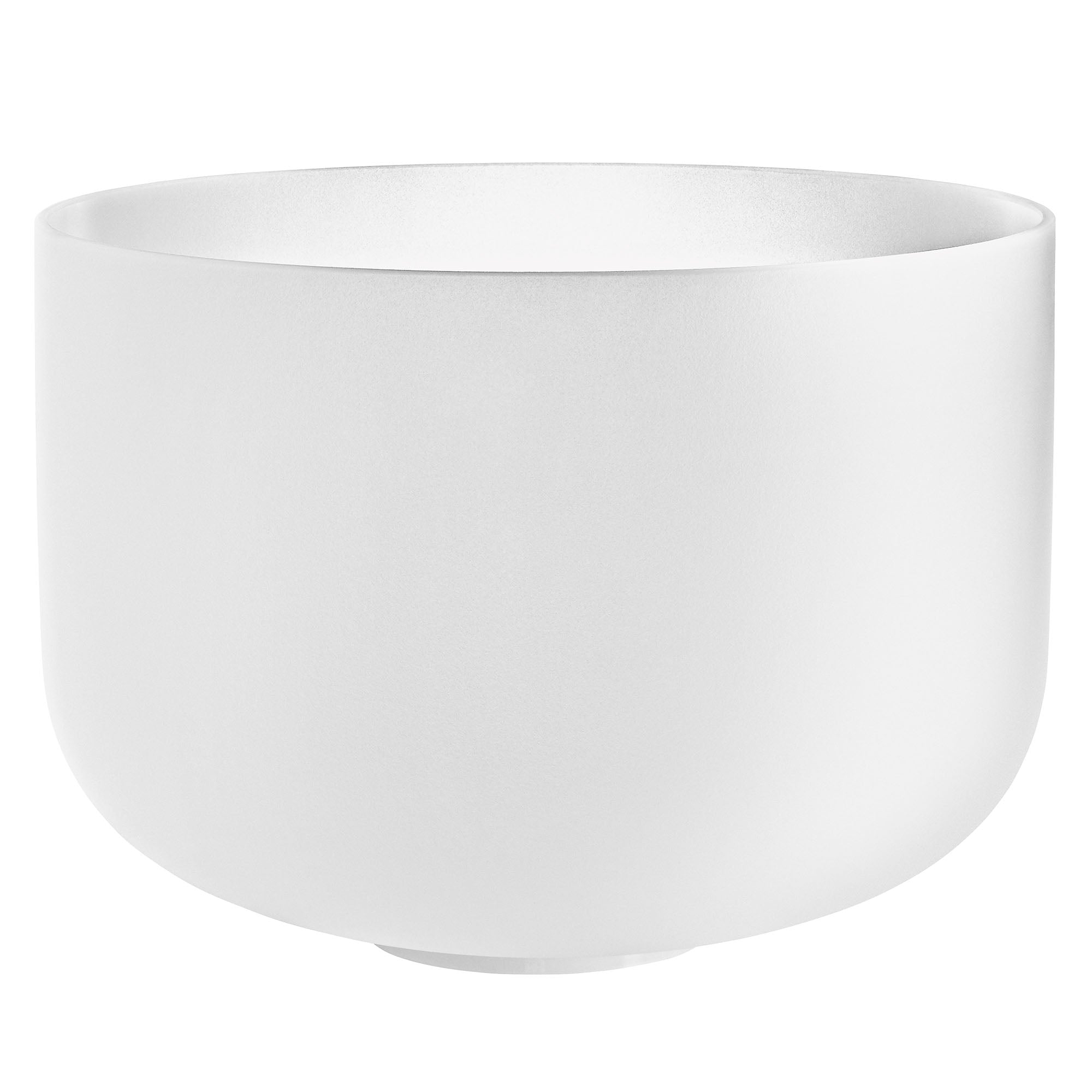 14" White-Frosted Crystal Singing Bowl, Note E3, Solar Plexus Chakra | | Wiccan Center