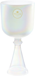 5.5" Crystal Singing Chalice, A4, Creamy, Brow Chakra | | Wiccan Center
